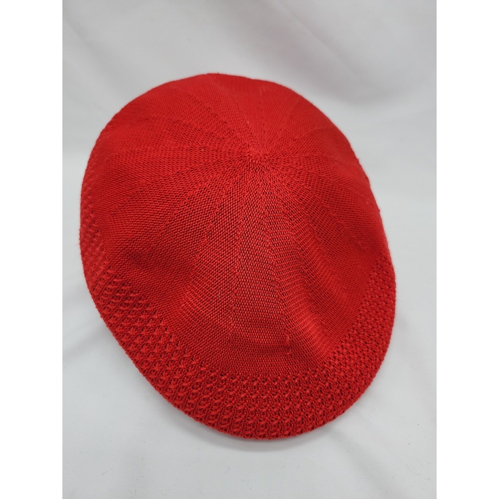 Echos Flat Cap Mens  Size Medium Red Derby‎ Driving Hat